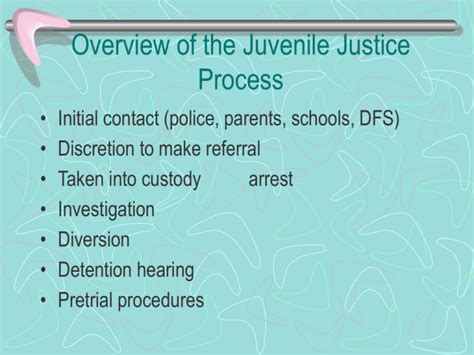 juvenile detention process